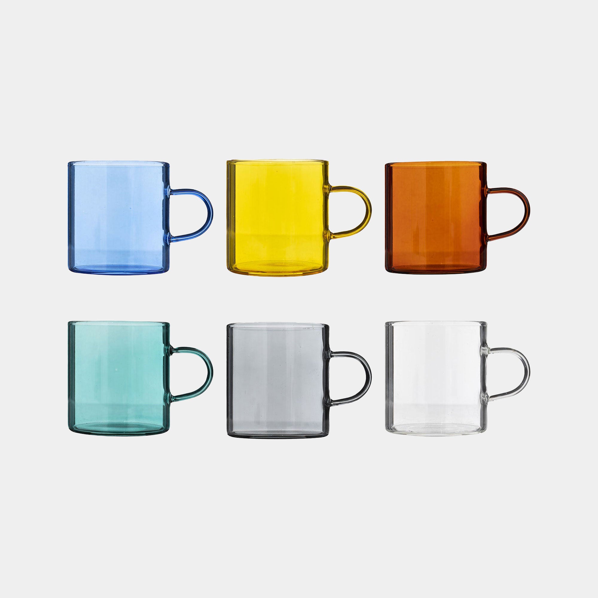 Rainbow Espresso Cups Set of 6 (BA)