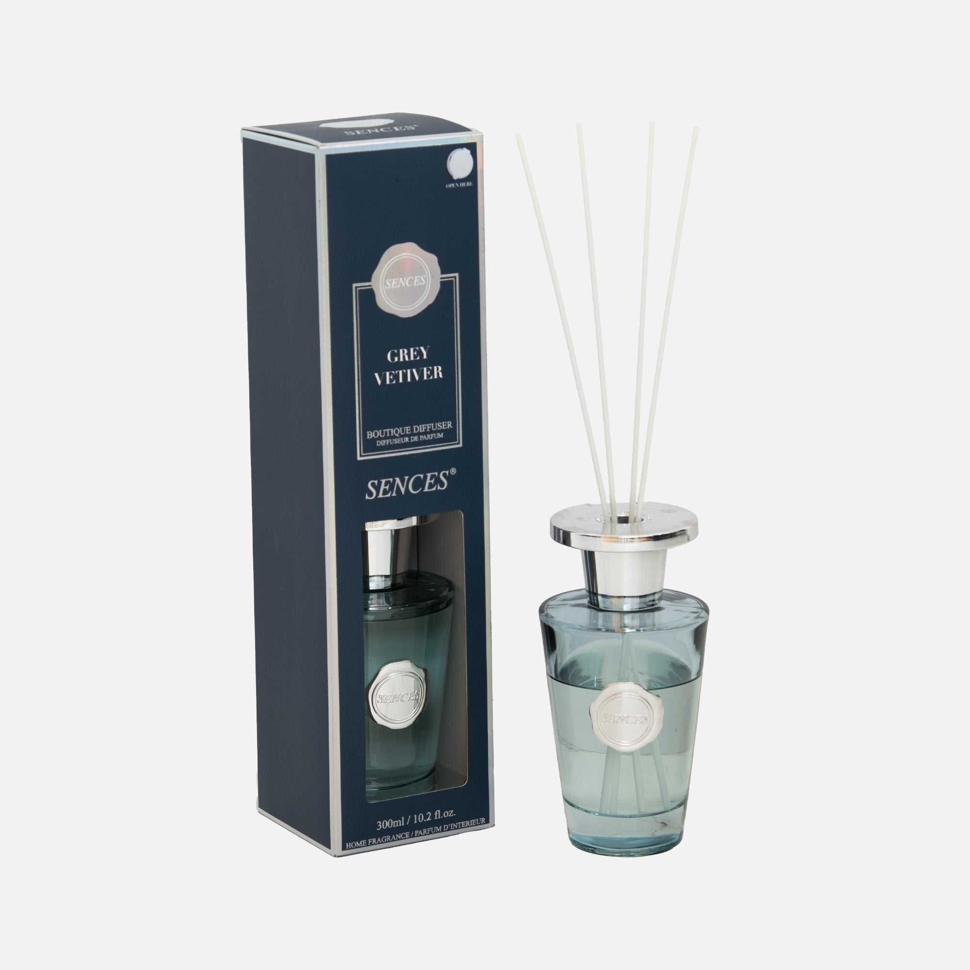 Sences - 300ml Scented Grey Vetiver Reed Diffuser