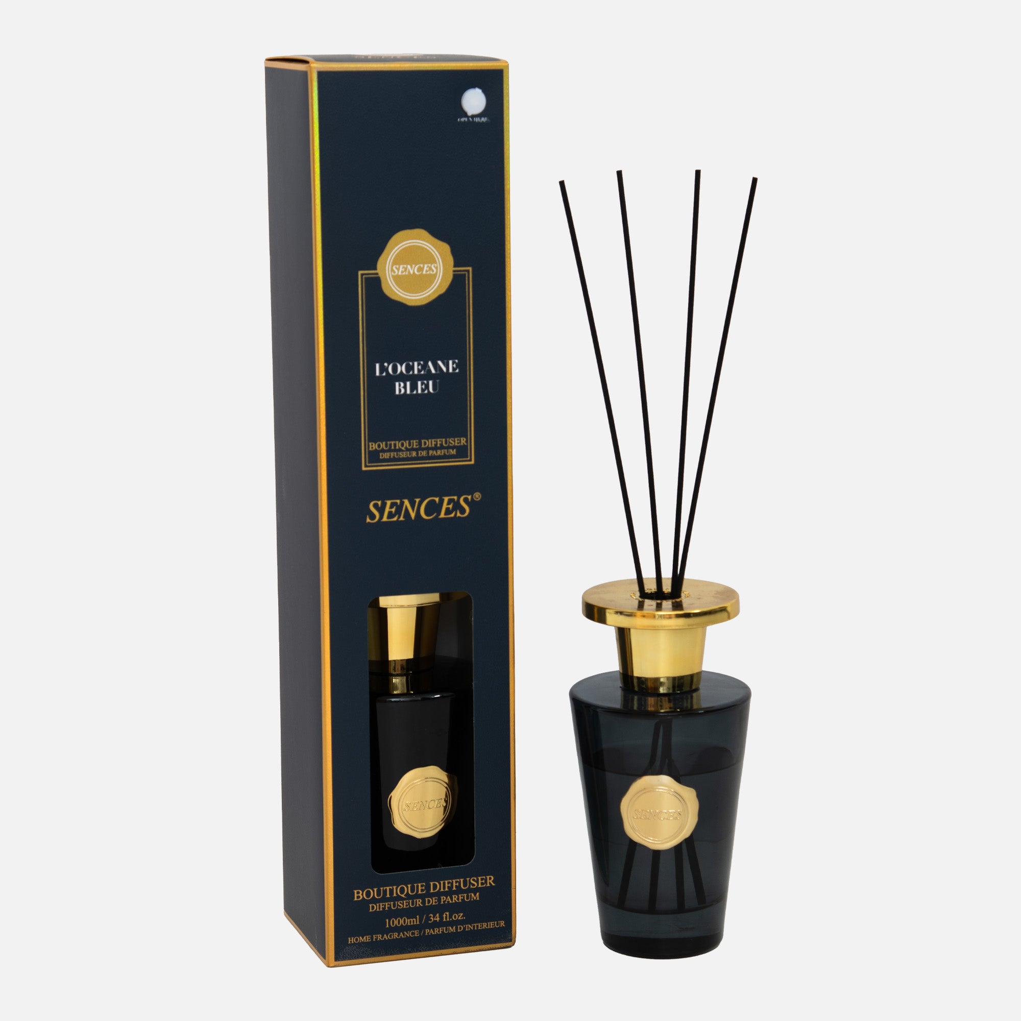 Sences - 1000ml Scented L'Oceane Bleu Reed Diffuser