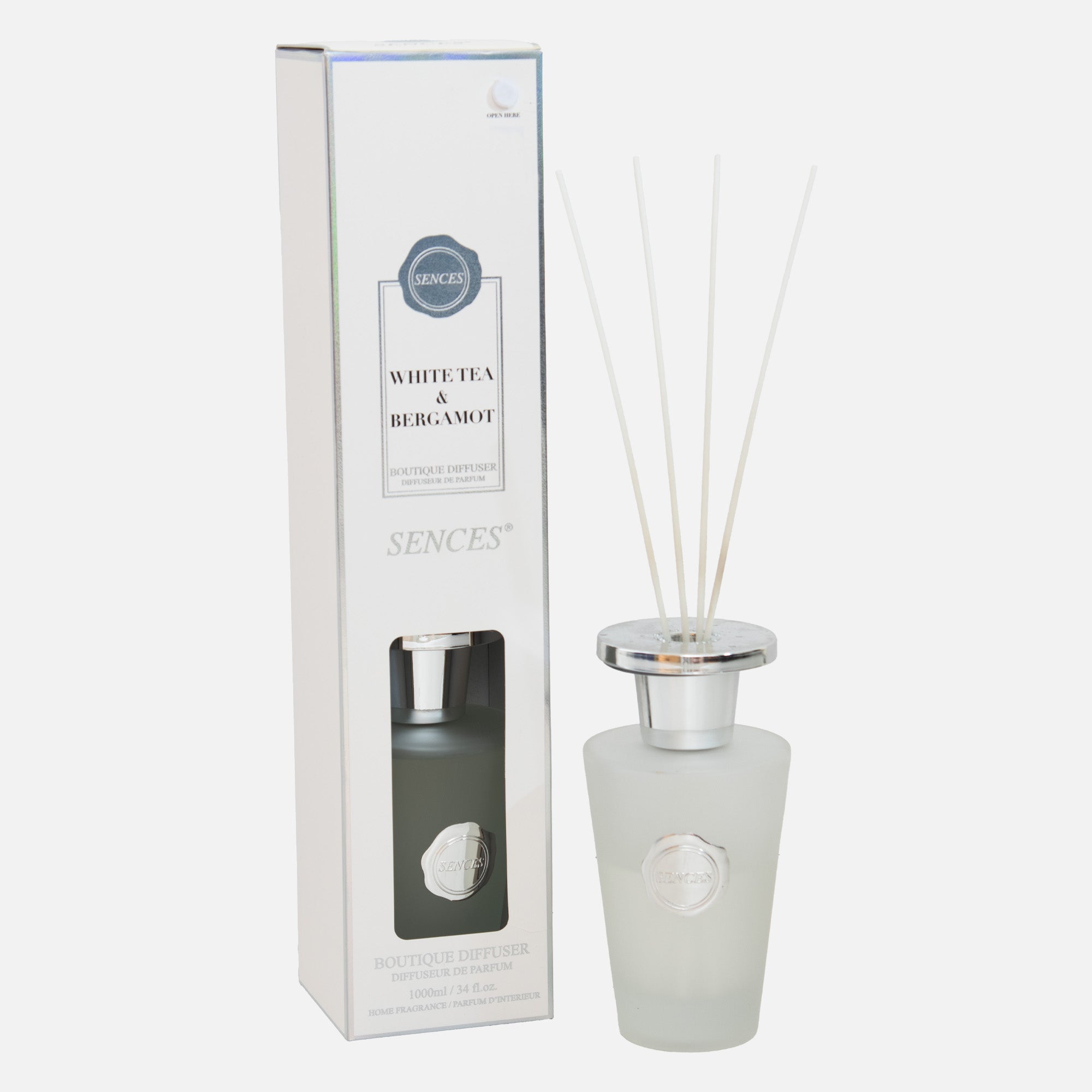 Sences - 1000ml Scented White Tea & Bergamot Reed Diffuser