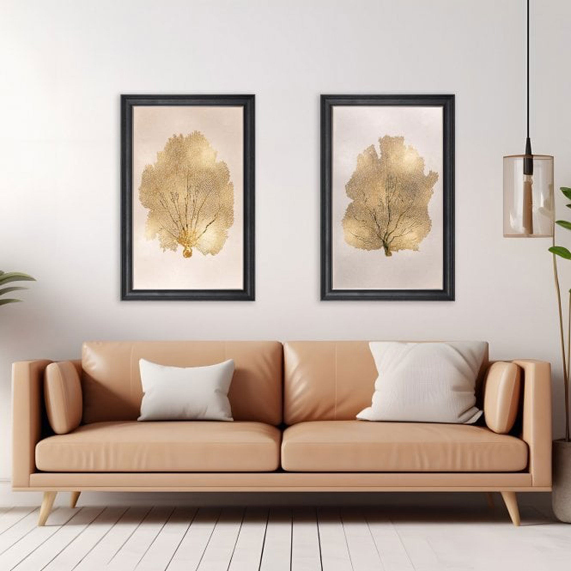 Fortune Gold Leaf Tree - Framed Print