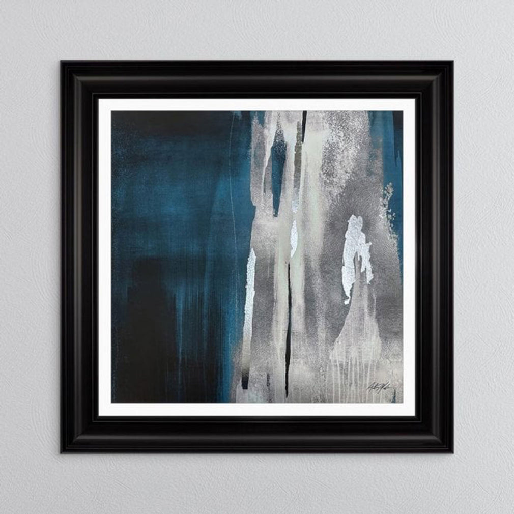 Artic 1 Teal Abstract - Framed Print