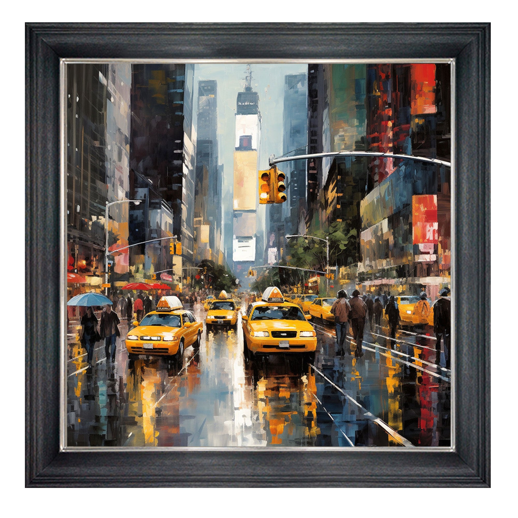 Rain In NYC - Framed Print