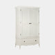 Genevieve - 2 Door 1 Drawer Wardrobe In White Paint Finish