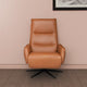 Danube - Manual Recliner Swivel Chair In Leather