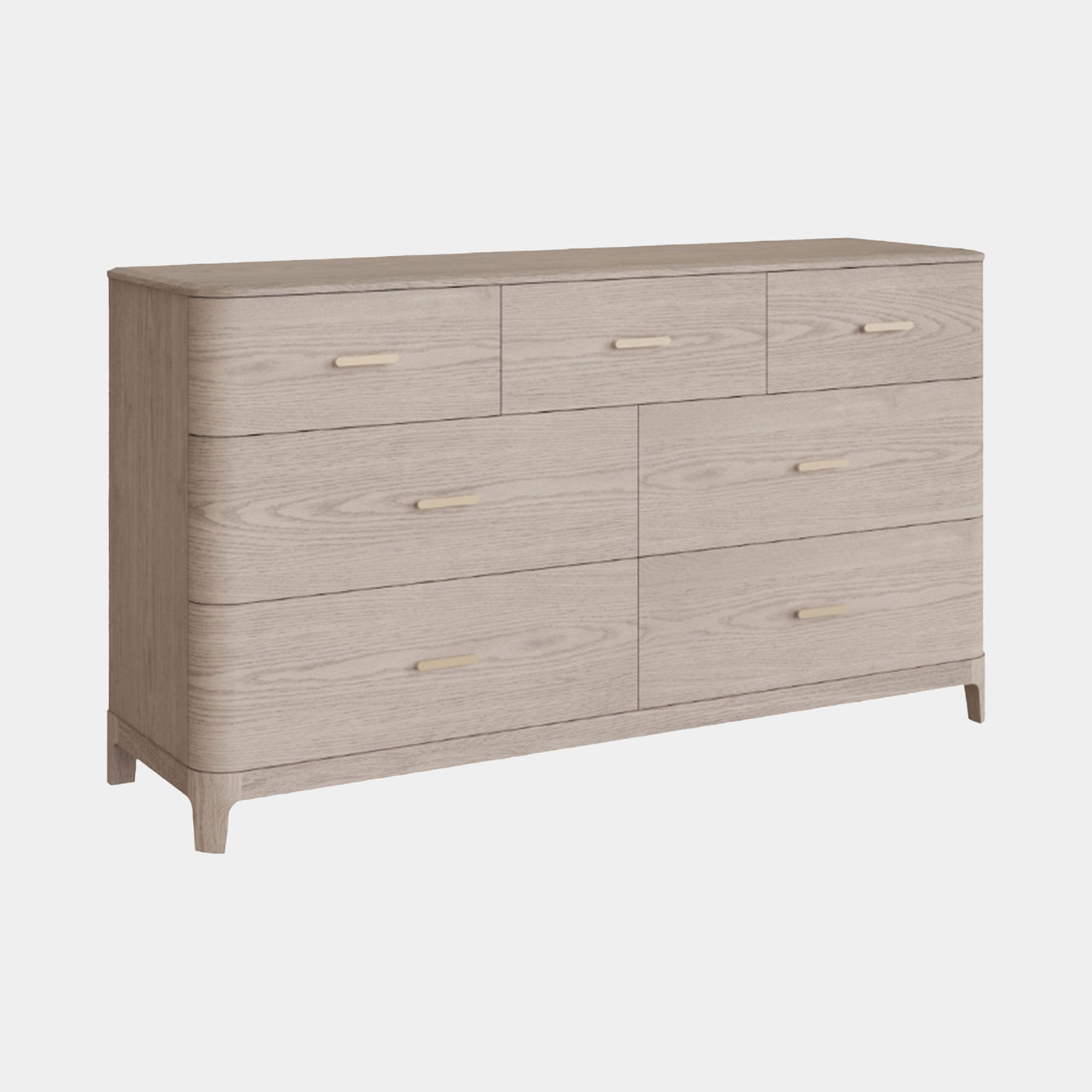 Josephine - Wide 7 Drawer Chest In Parisian Cream