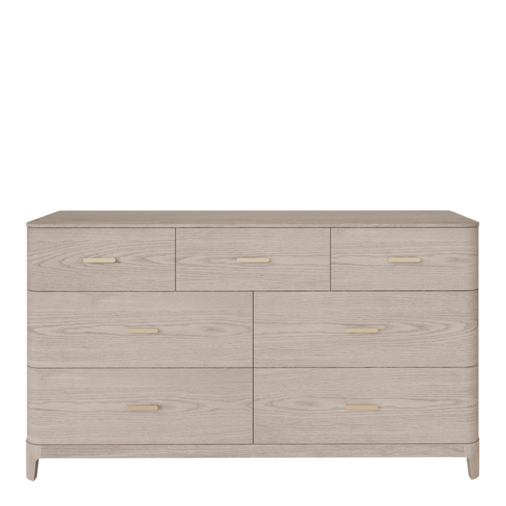 Josephine - Wide 7 Drawer Chest In Parisian Cream