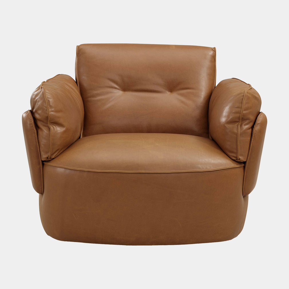 Alessi - Swivel Chair In Leather