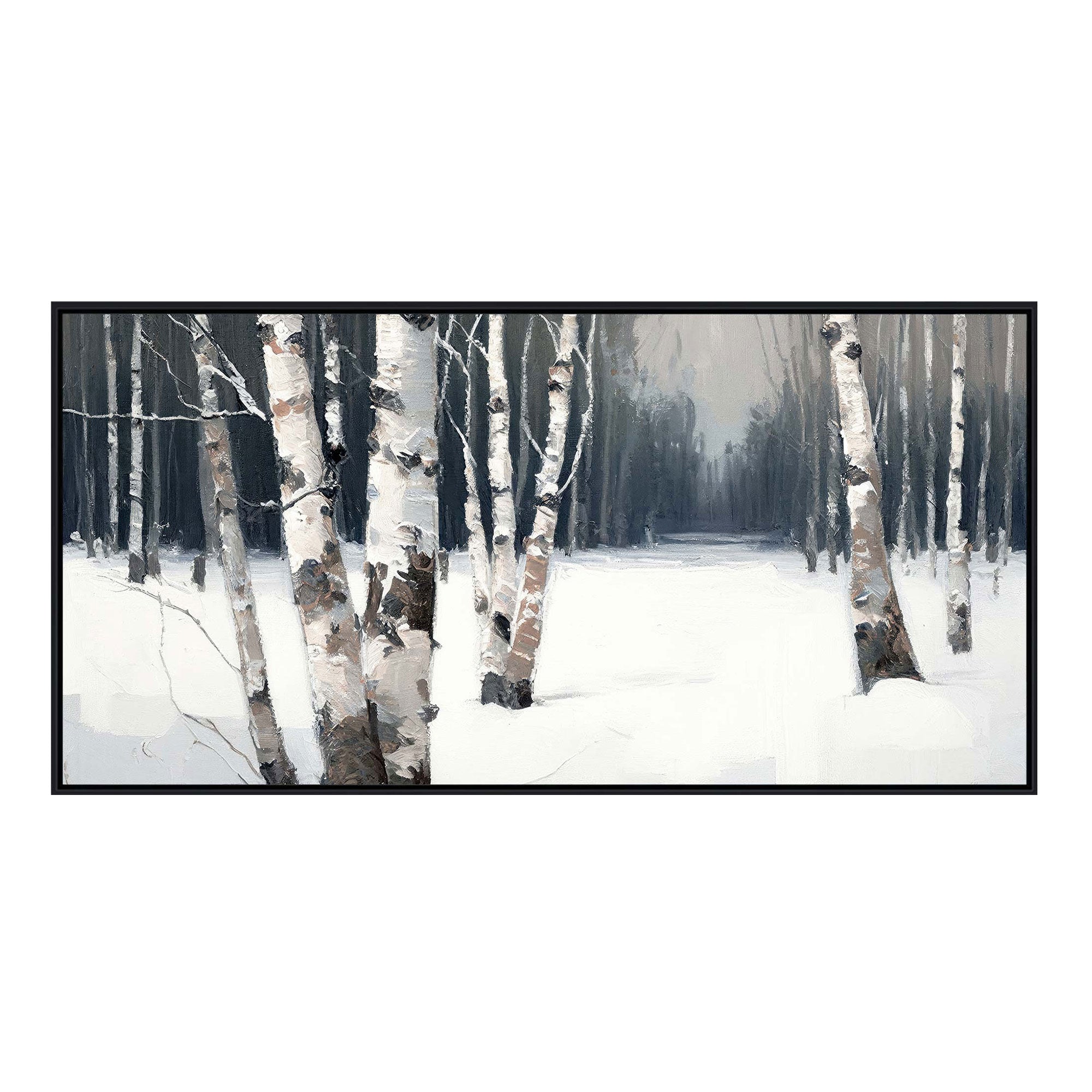 Whispering Birch - Framed Canvas