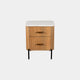 Bombay - 2 Drawer Bedside With Marble Top