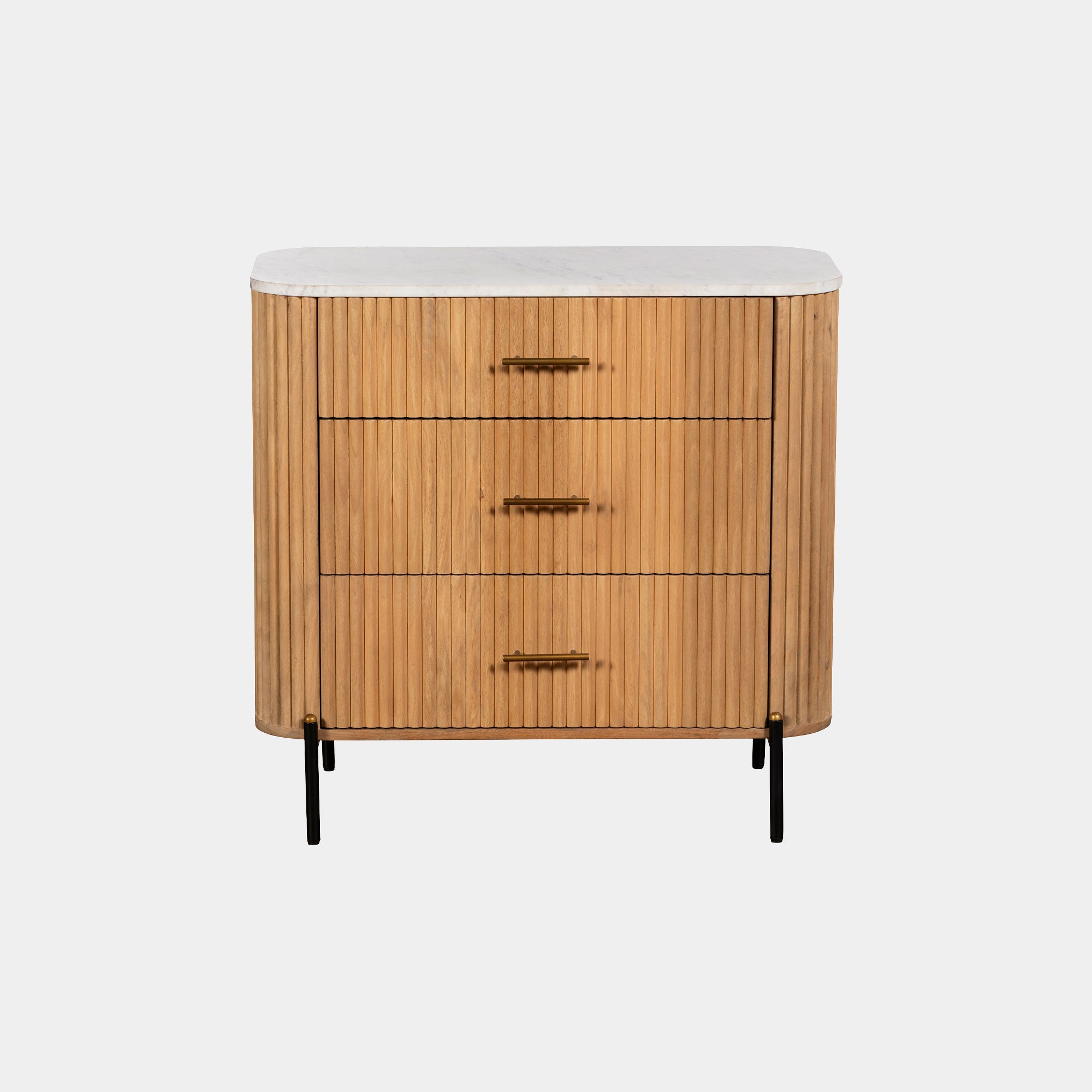 Bombay - 3 Drawer Chest With Marble Top