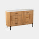 Bombay - 6 Drawer Wide Chest With Marble Top