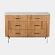 Bombay - 6 Drawer Wide Chest With Marble Top