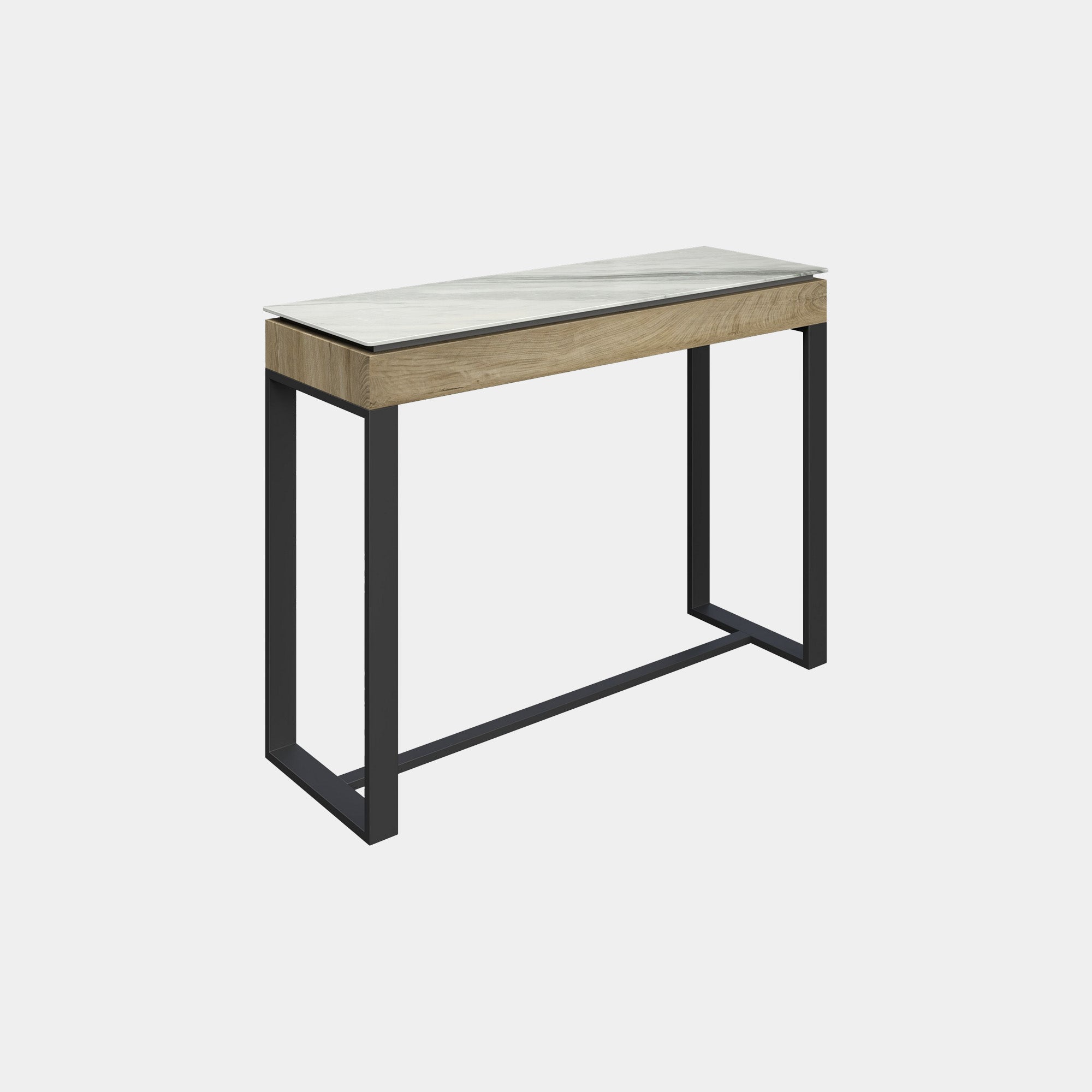 Capri - Console Table Gloss White Ceramic