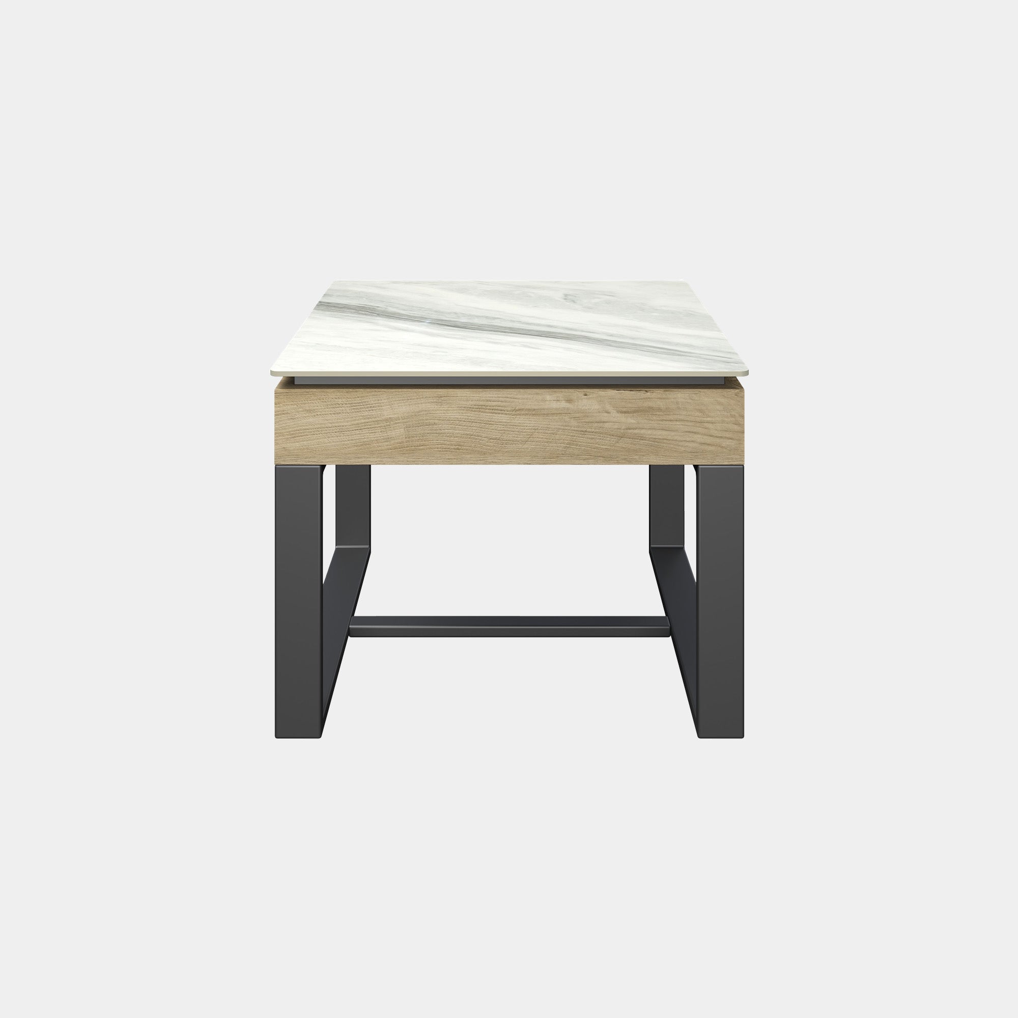 Capri - Side Table Gloss White Ceramic