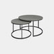 Venice - 2 Piece Coffee Table Set In Matte Grey