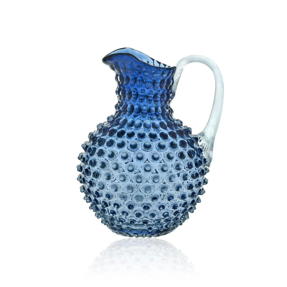 Hobnail - Blue Smoke Low Jug