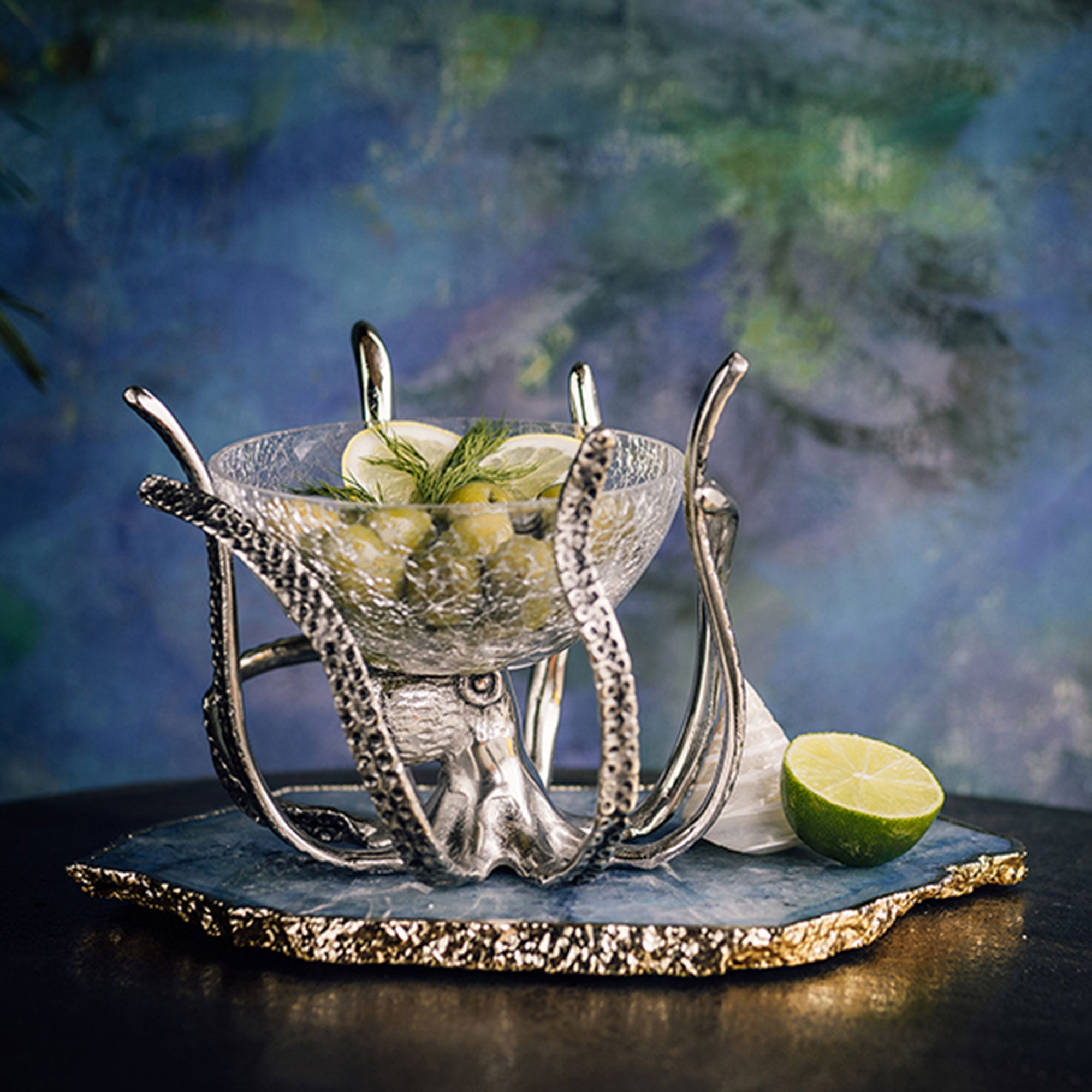 Octopus Bowl - Silver Mini Stand