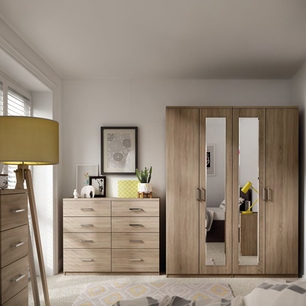 Reims - Double 2 Drawer Wardrobe