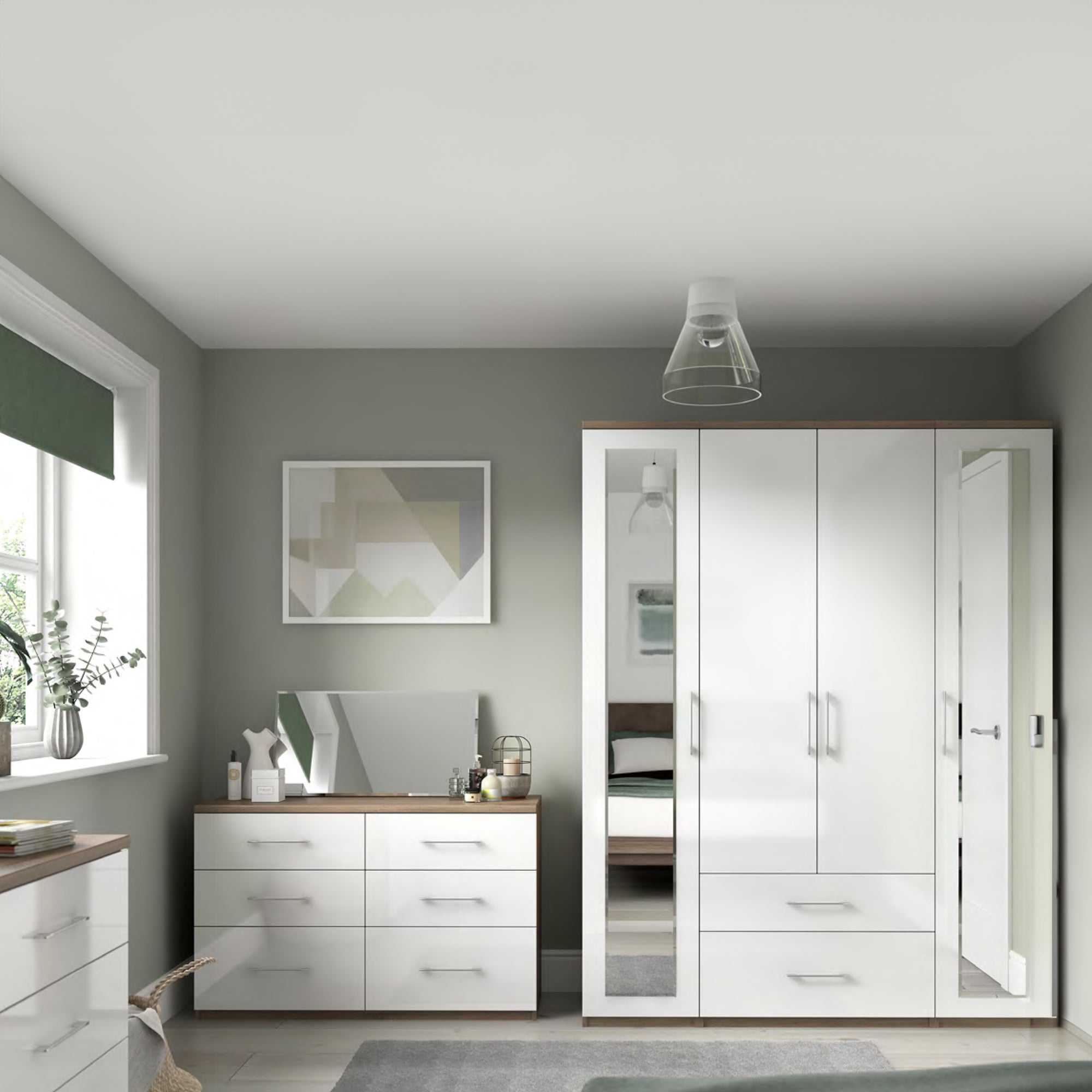 Strasbourg - Double 2 Drawer Wardrobe