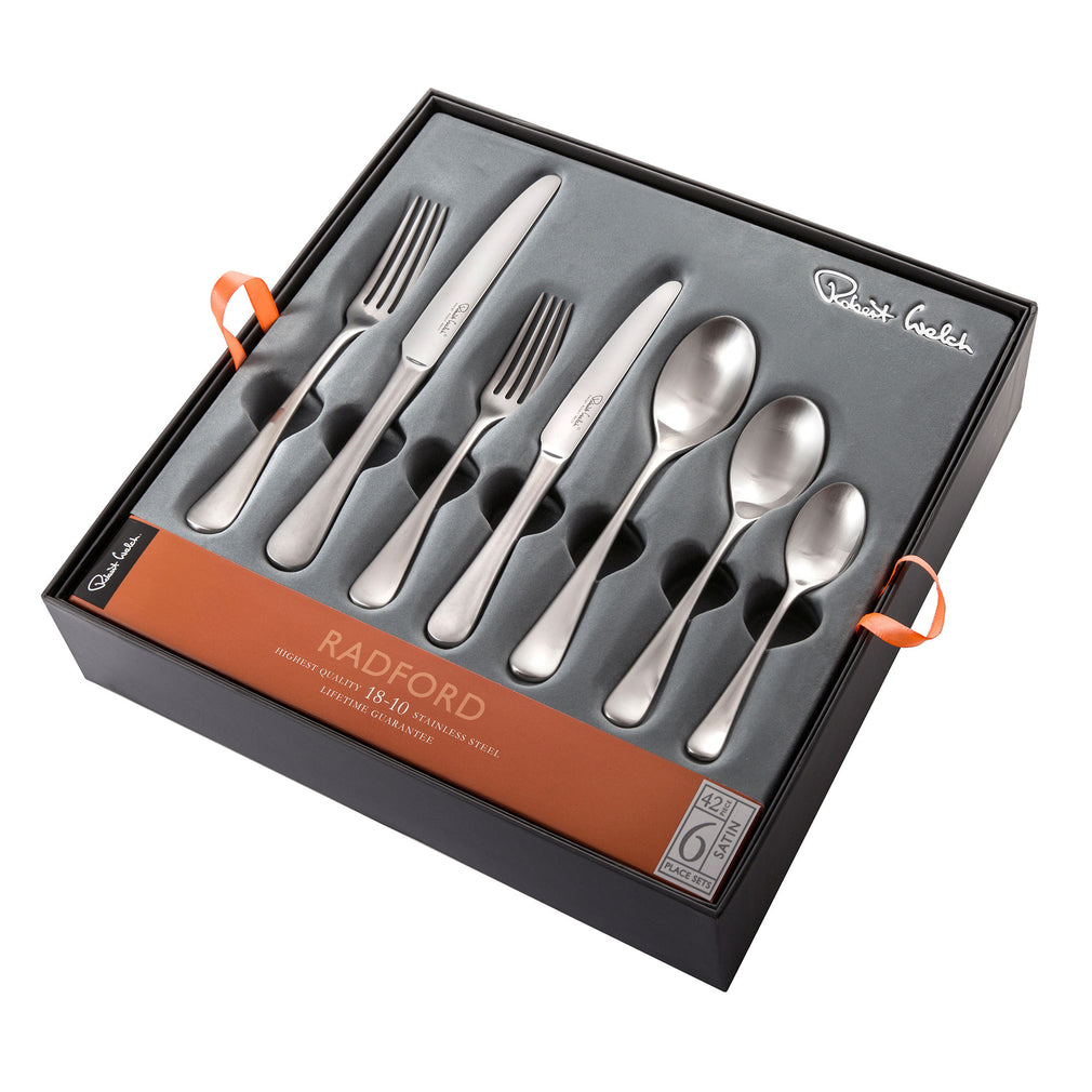 Robert Welch Radford Satin - 42 Piece Cutlery Set