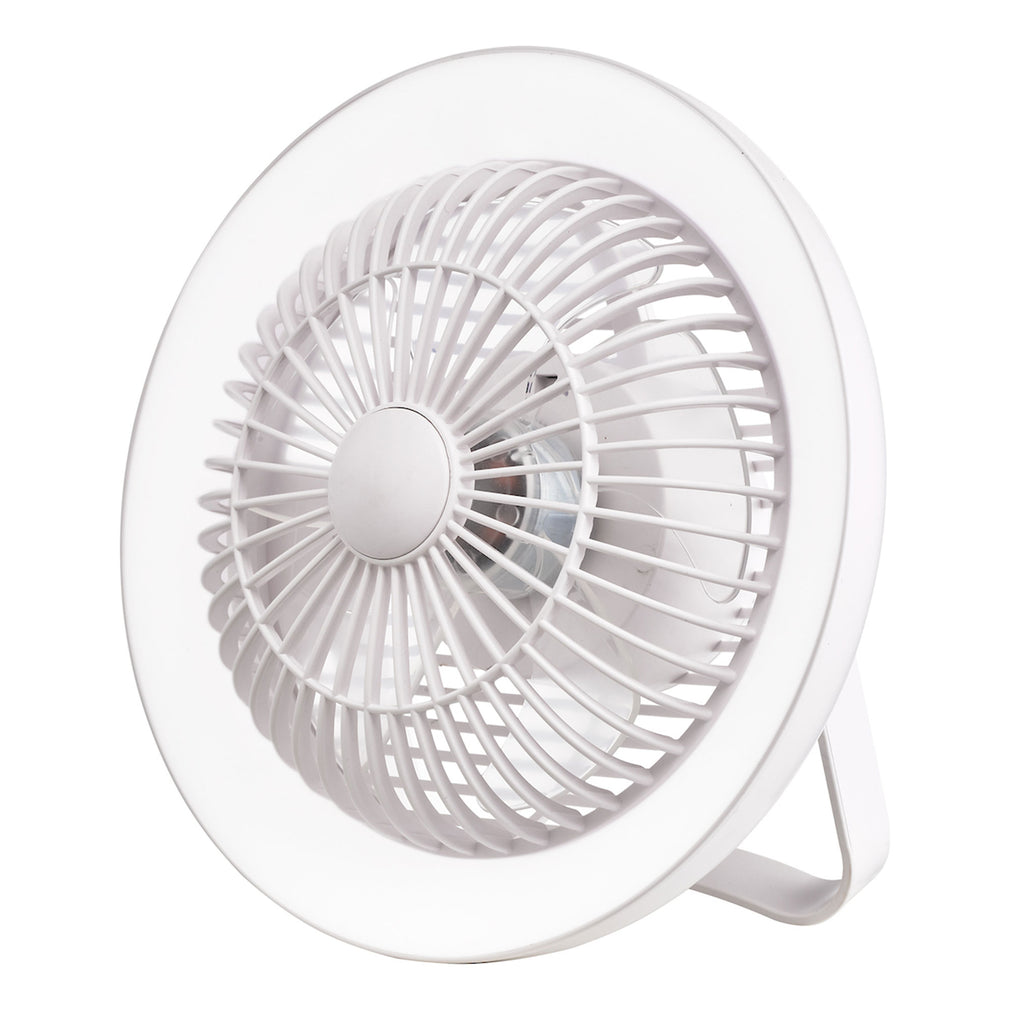 Tally - White Rechargeable Desk Fan