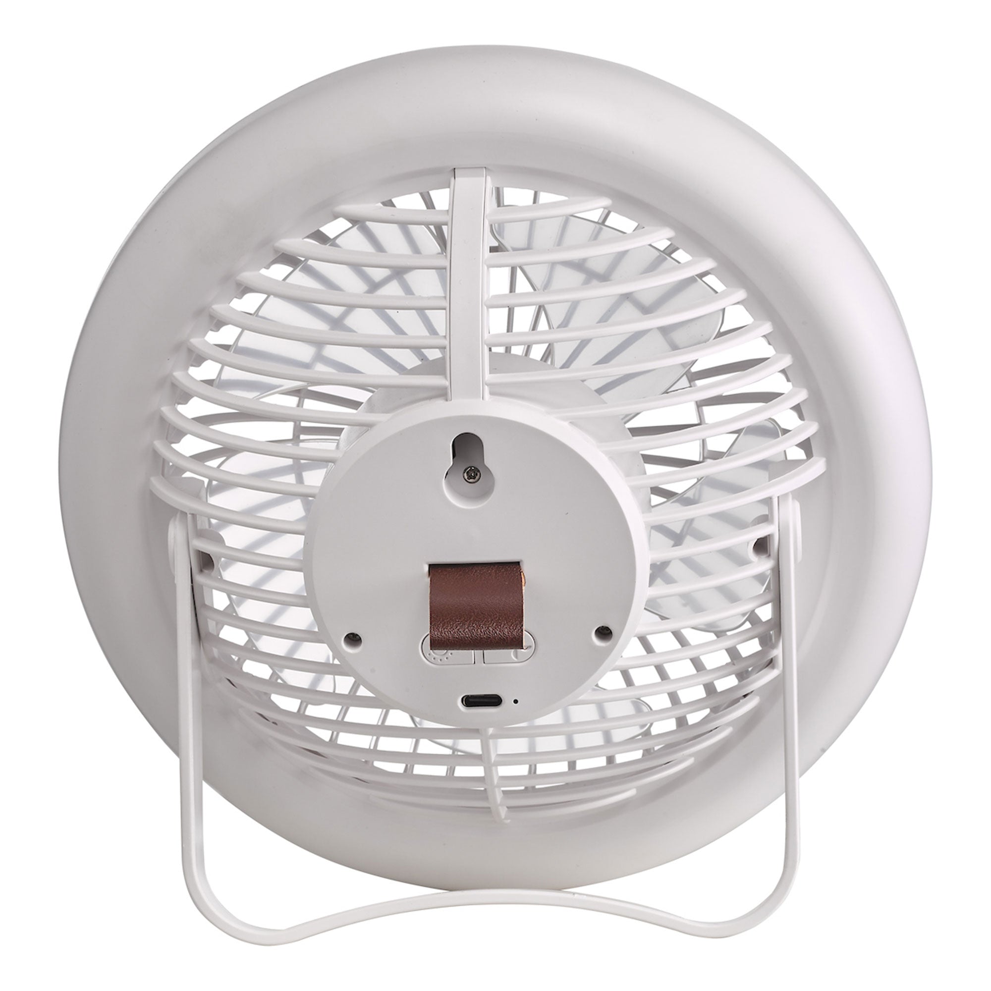 Tally - White Rechargeable Desk Fan