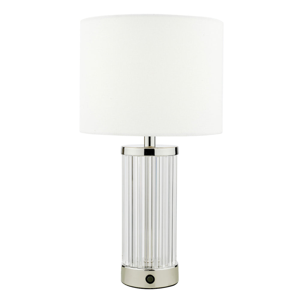 Enzo - Chrome Rechargeable Table Lamp