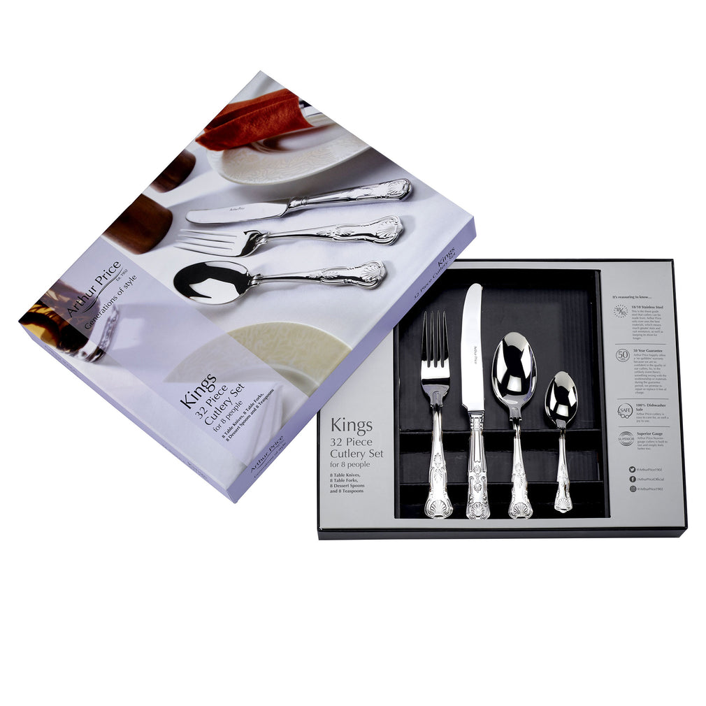 Arthur Price Kings - 32 Piece Cutlery Set