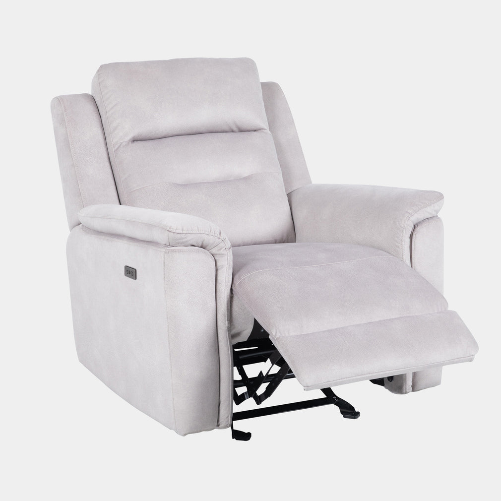 Power Recliner Chair In Fabric Aspen Latte #156127