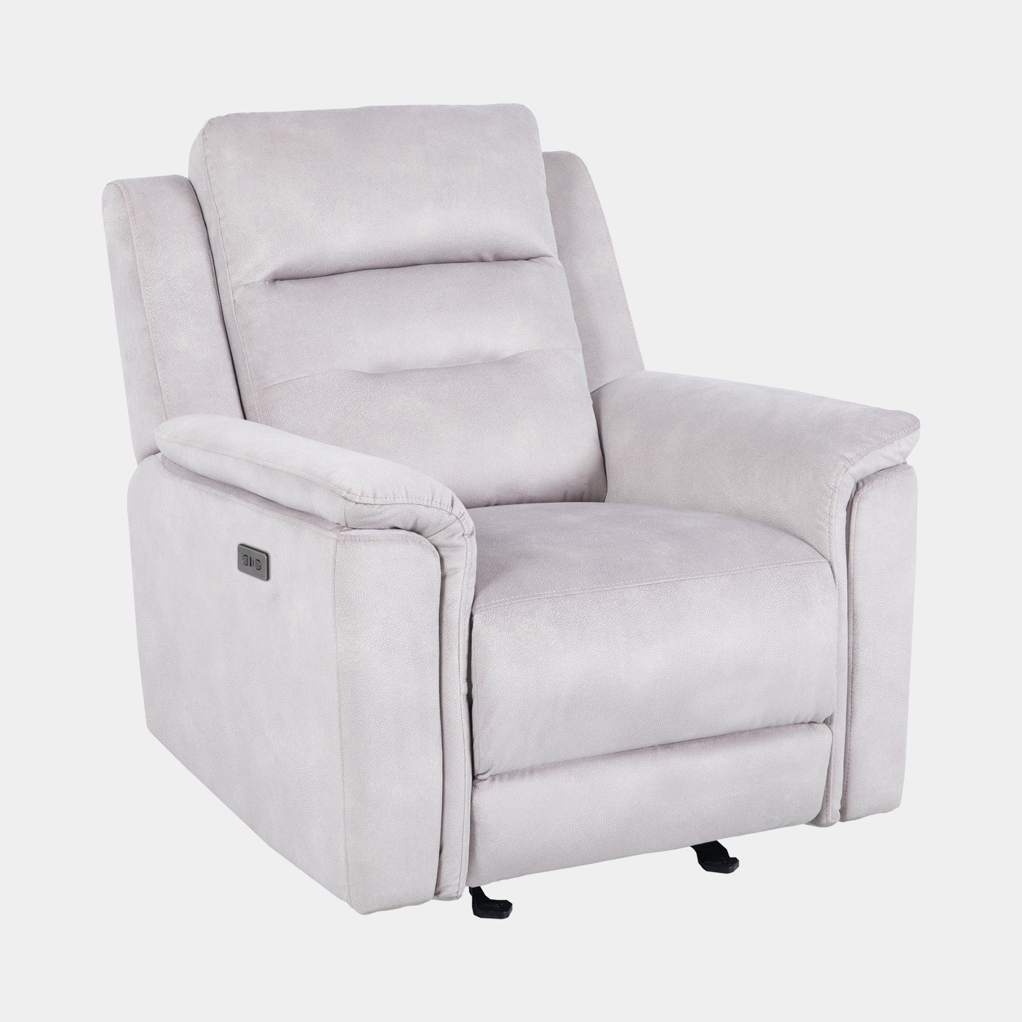 Bergamo - Power Recliner Chair In Aspen Latte Fabric