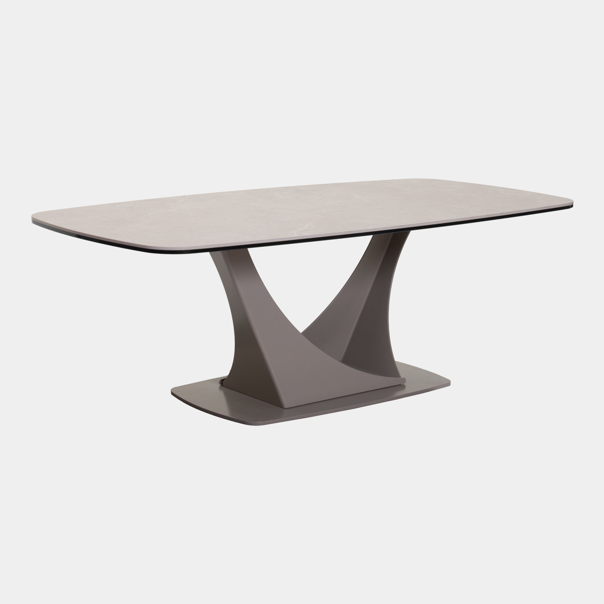 Bari - Coffee Table In Light Grey Ceramic