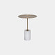 Core - Accent Table In White Marble/Gold