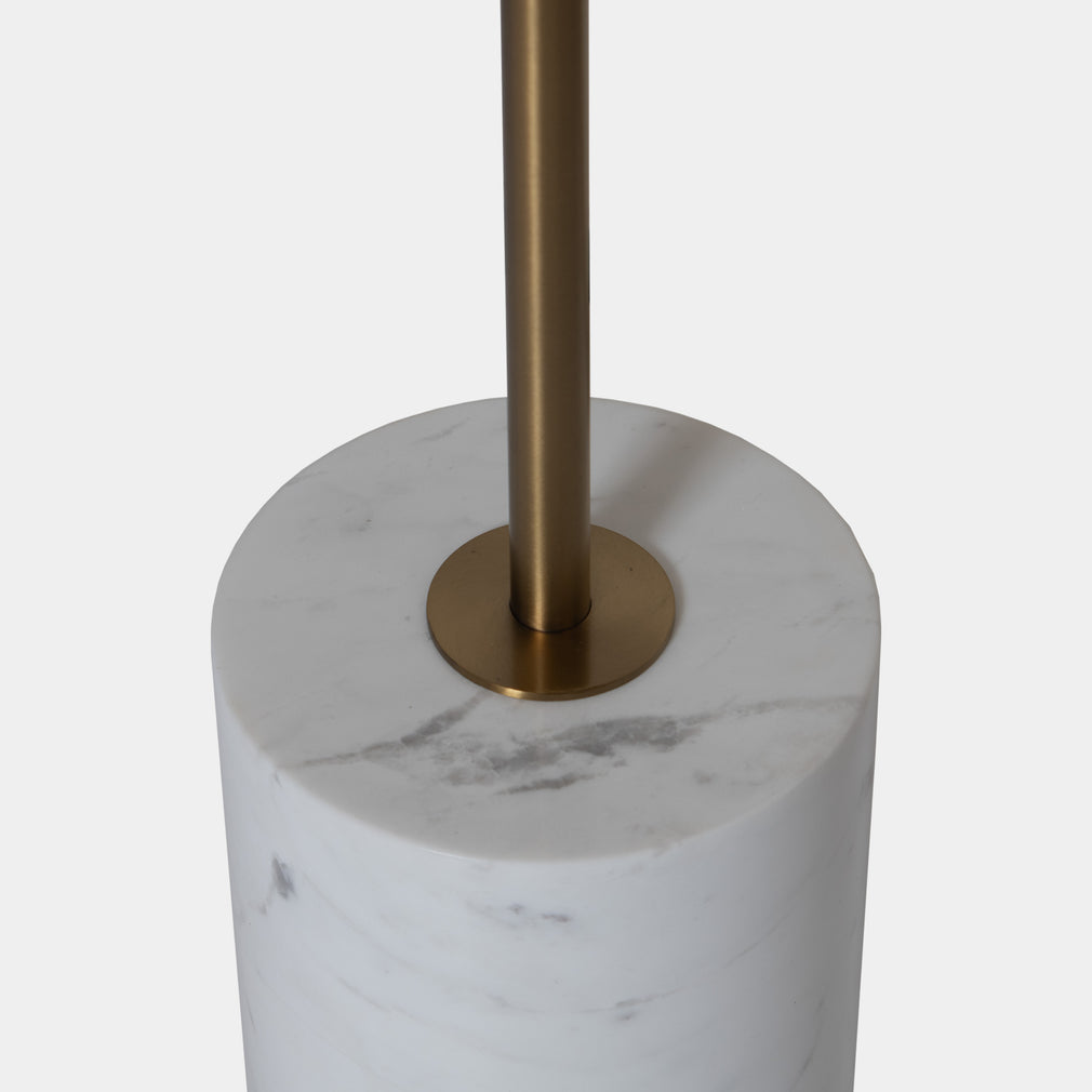 Core - Accent Table In White Marble/Gold