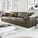 Large 3 Seat Sofa ST2 Depth In Leather Cat D