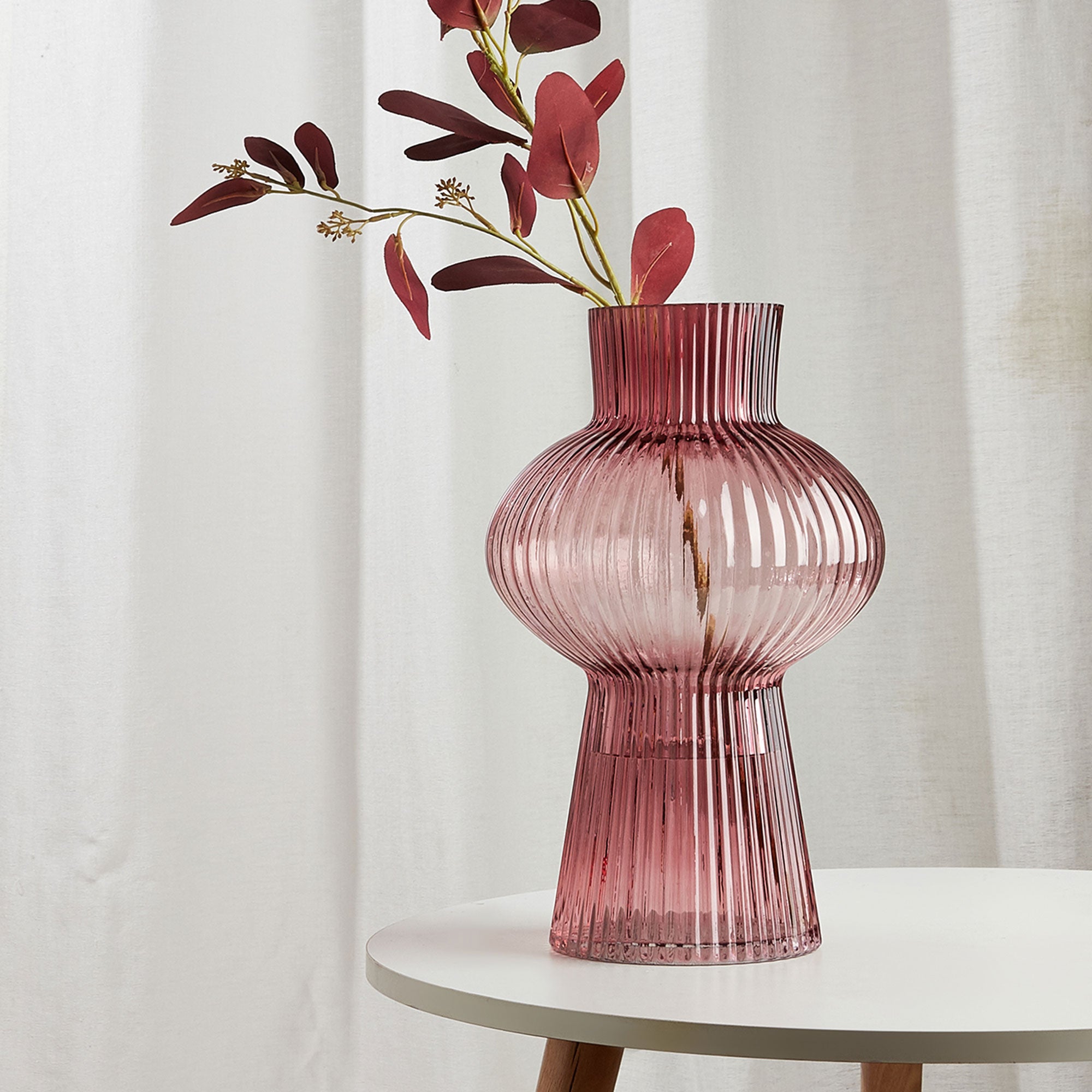 Clare - Cranberry Vase