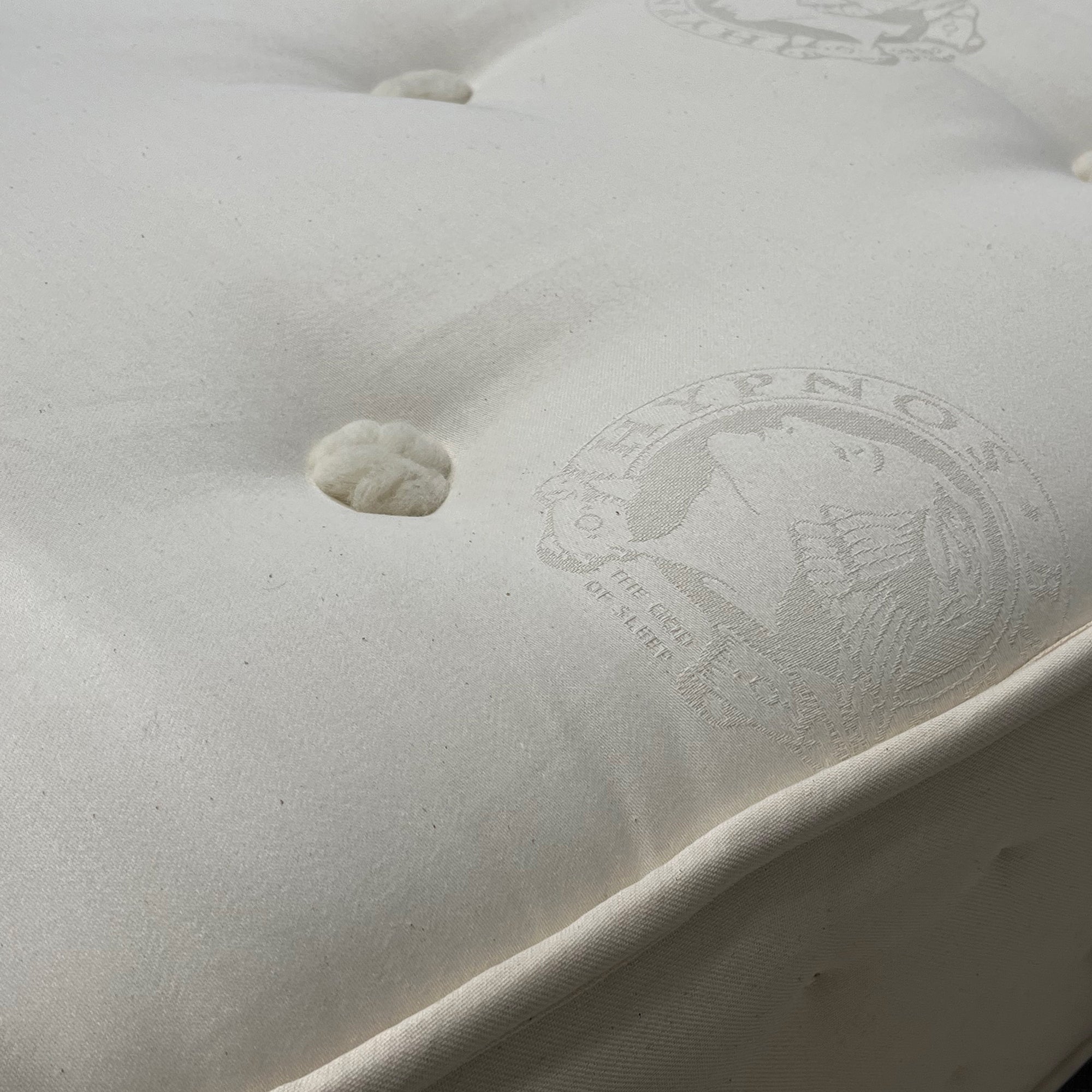 Chesham Comfort 180cm (Super King) Mattress / scuffs on corner / line of paint mark.