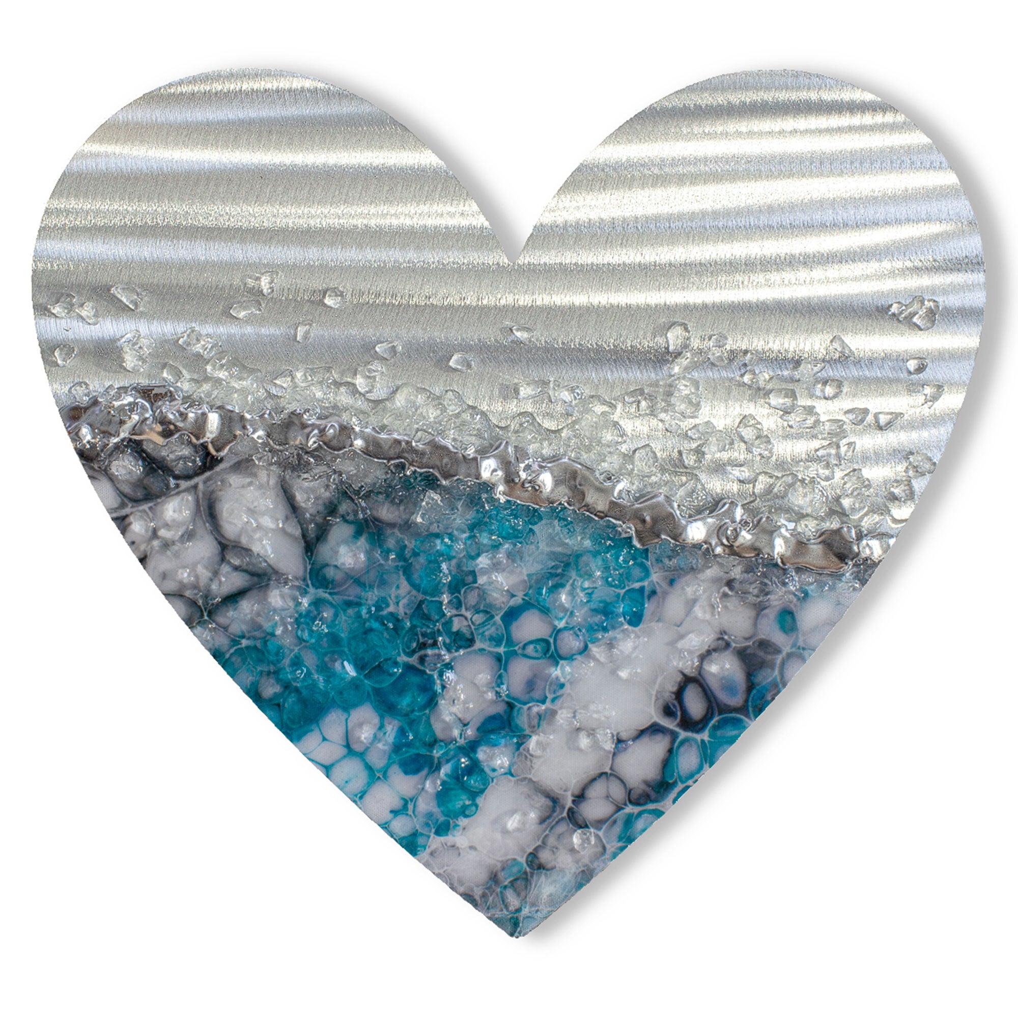 Heart Profile - Teal Liquid Art