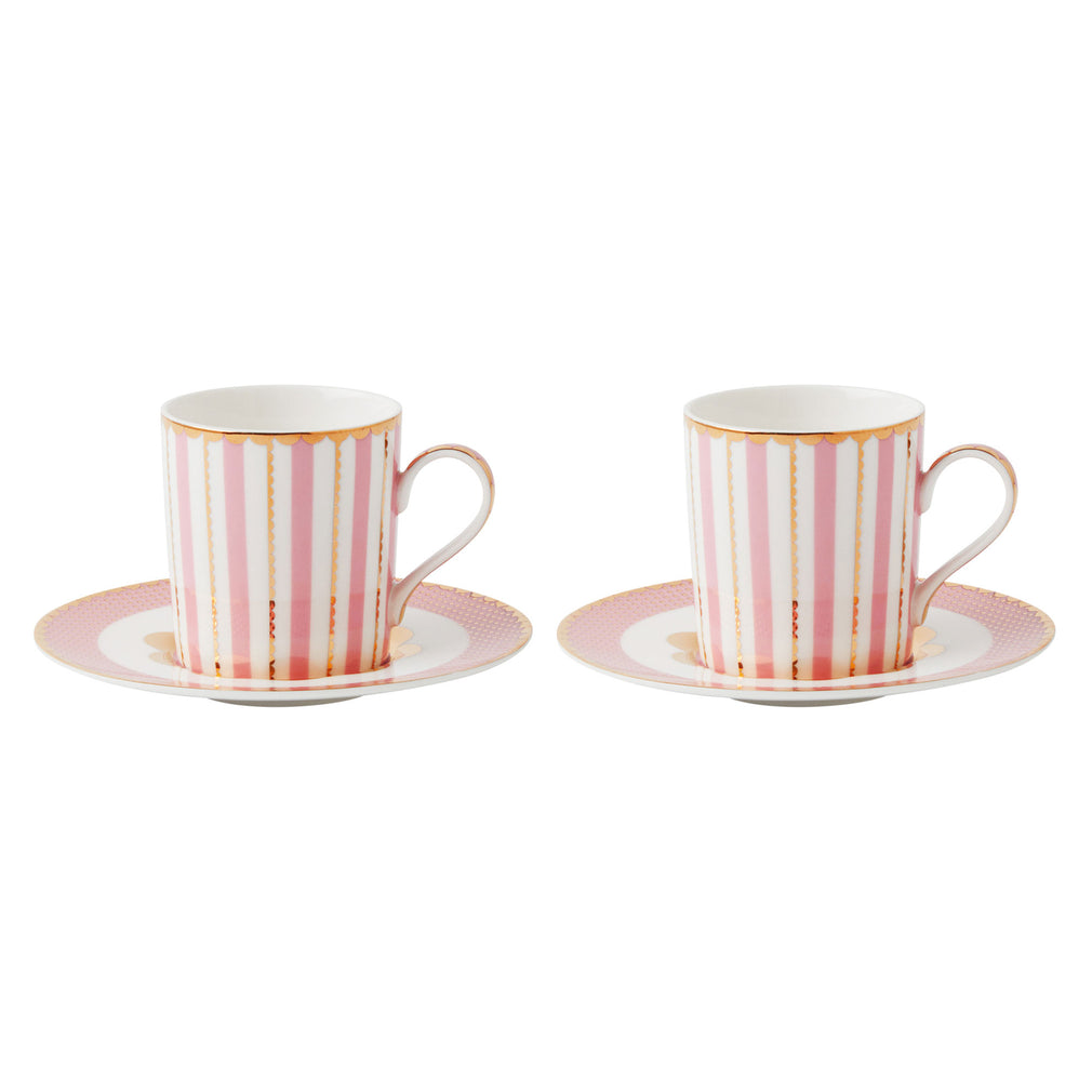Maxwell & Williams - Teas's & C's Regency Set of 2 Pink Demi Cup & Saucer