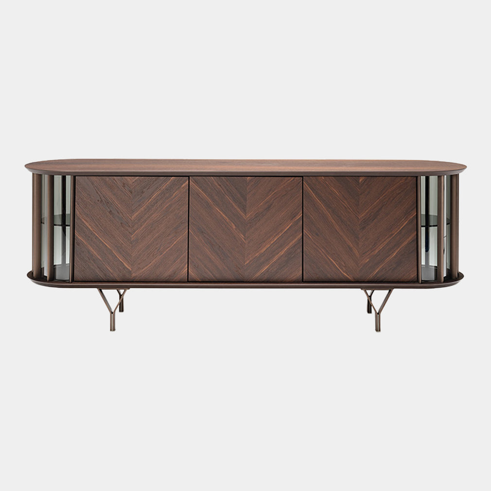 3-78 Sideboard With Metal Inserts and Frame In GFM18 With Wooden Frame