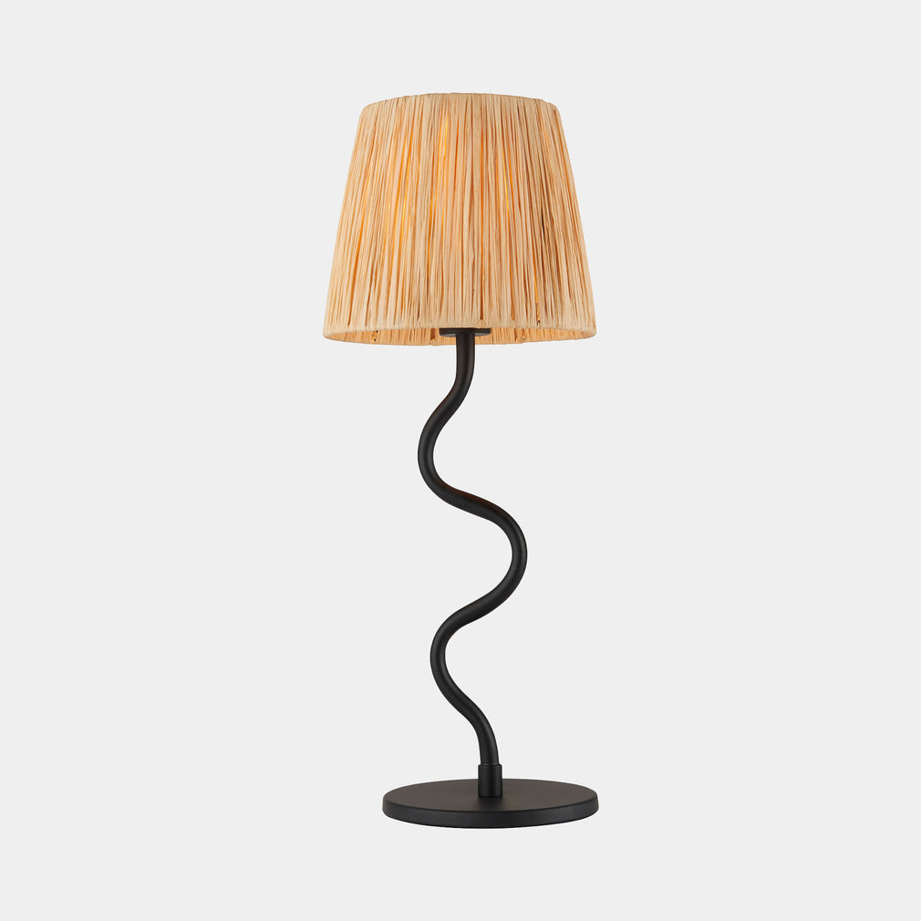 Squiggle -  Black Table Lamp