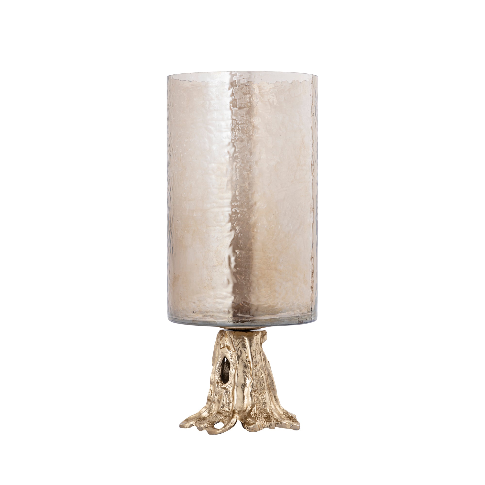 Sherwood Hurricane - Small Champagne Candle Holder