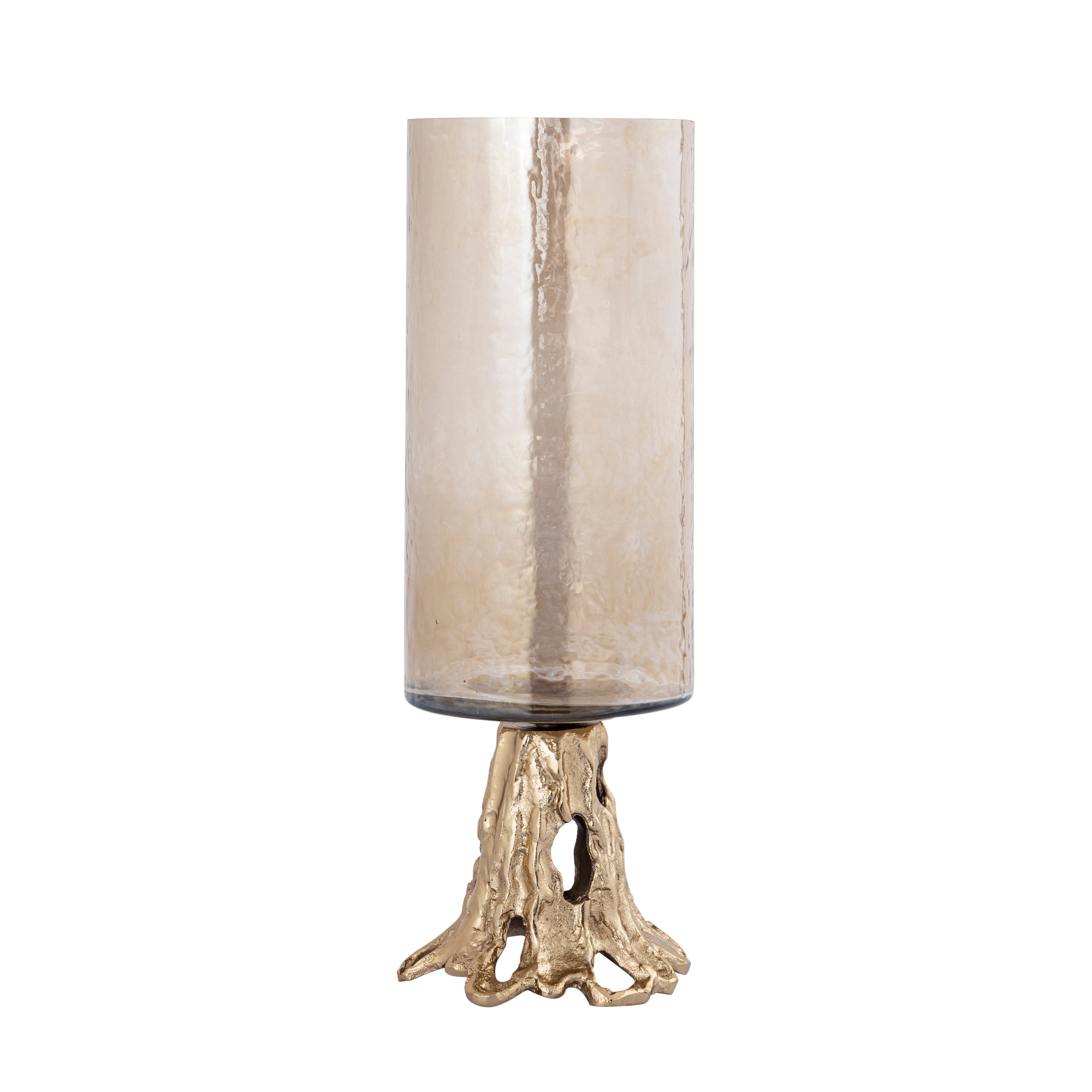 Sherwood Hurricane - Large Champagne Candle Holder