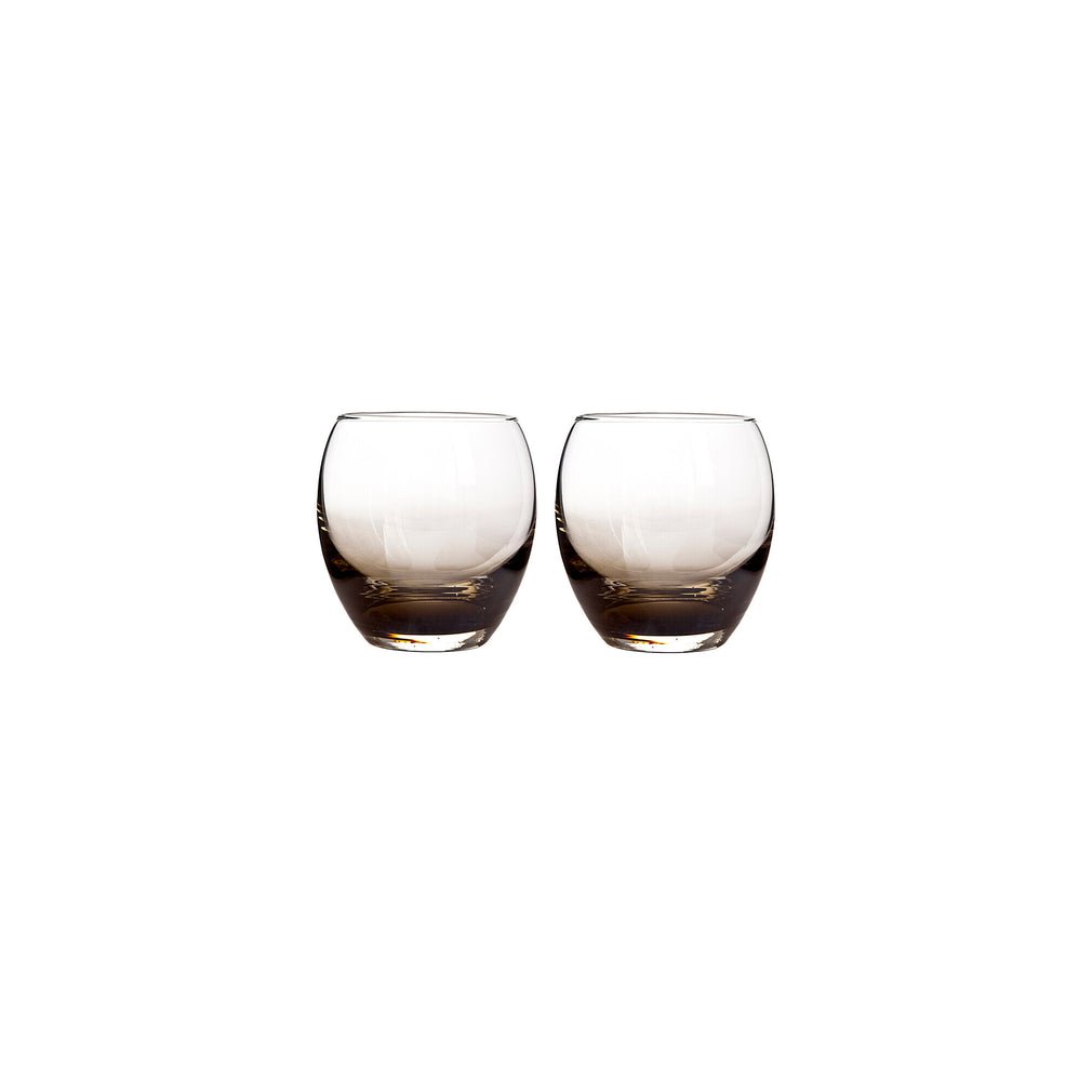 Denby - Set of 2 Smoked Grey Small Tumblers