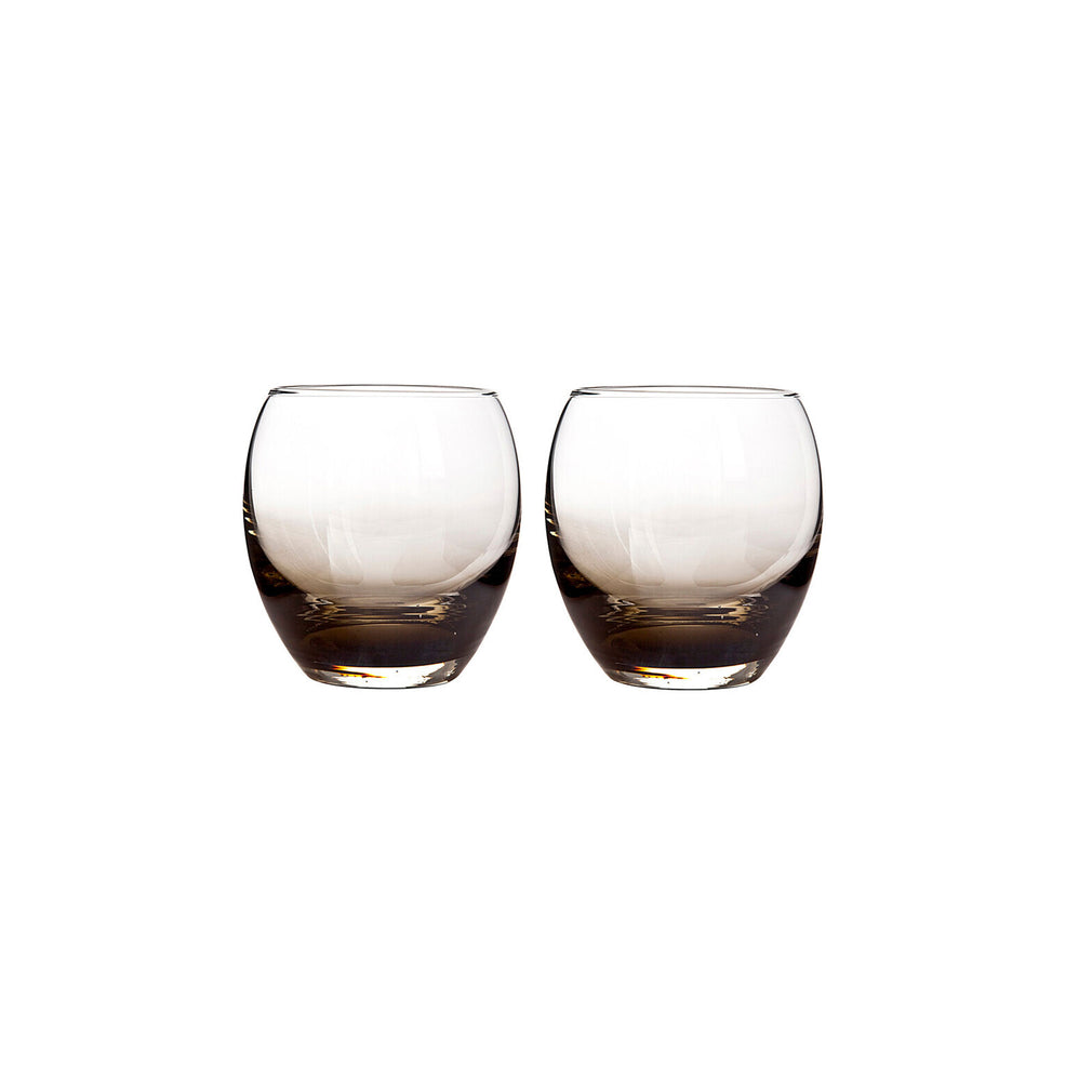 Denby -  Set of 2 Smoked Grey Large Tumblers