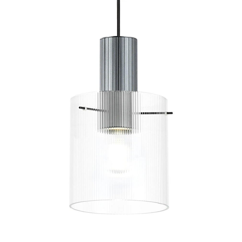 Rizzi - Ribbed Clear Pendant