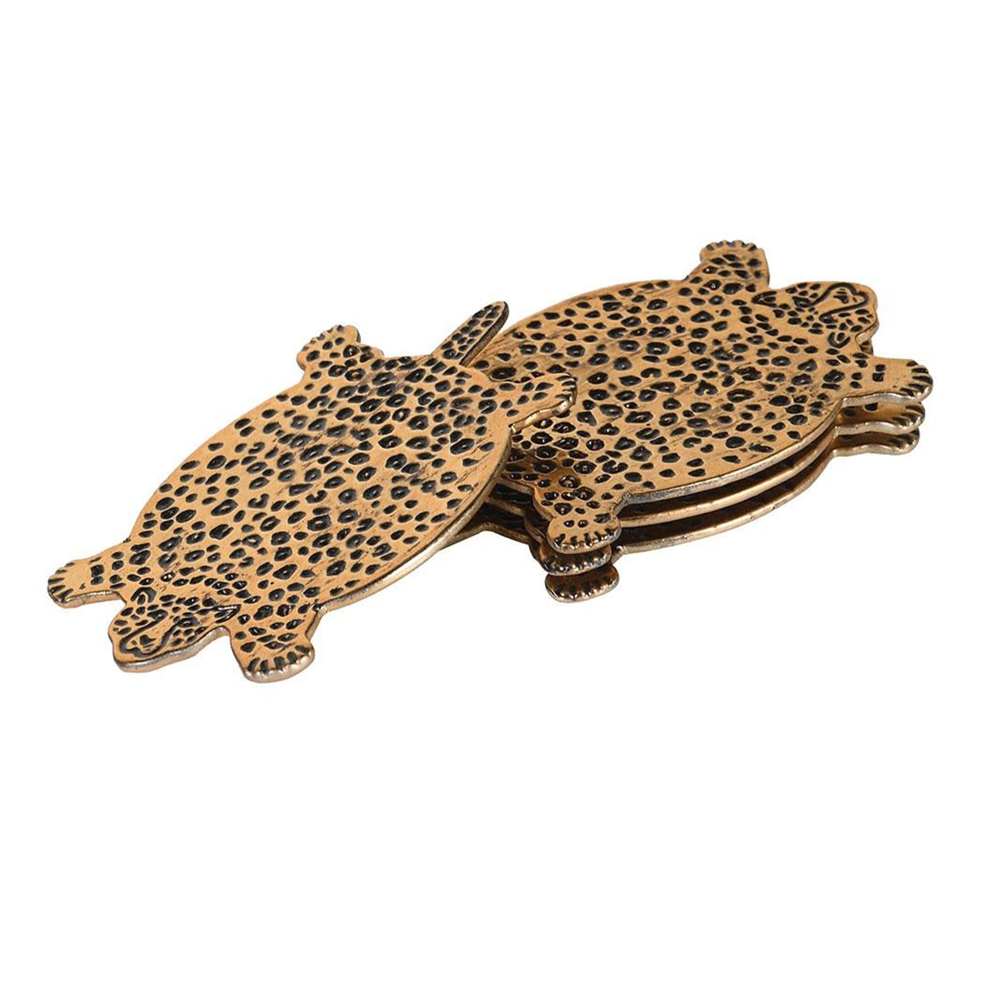 Cheetah Coasters - Set of 4