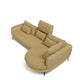2 Seat Maxi Sofa 1 Arm LHF with Rounded Corner Peninsula RHF In Microfibre