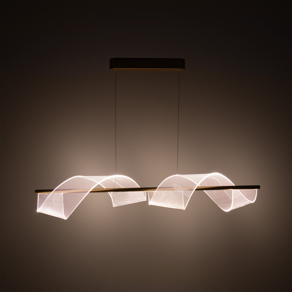 Ryker - Gold LED Bar Pendant