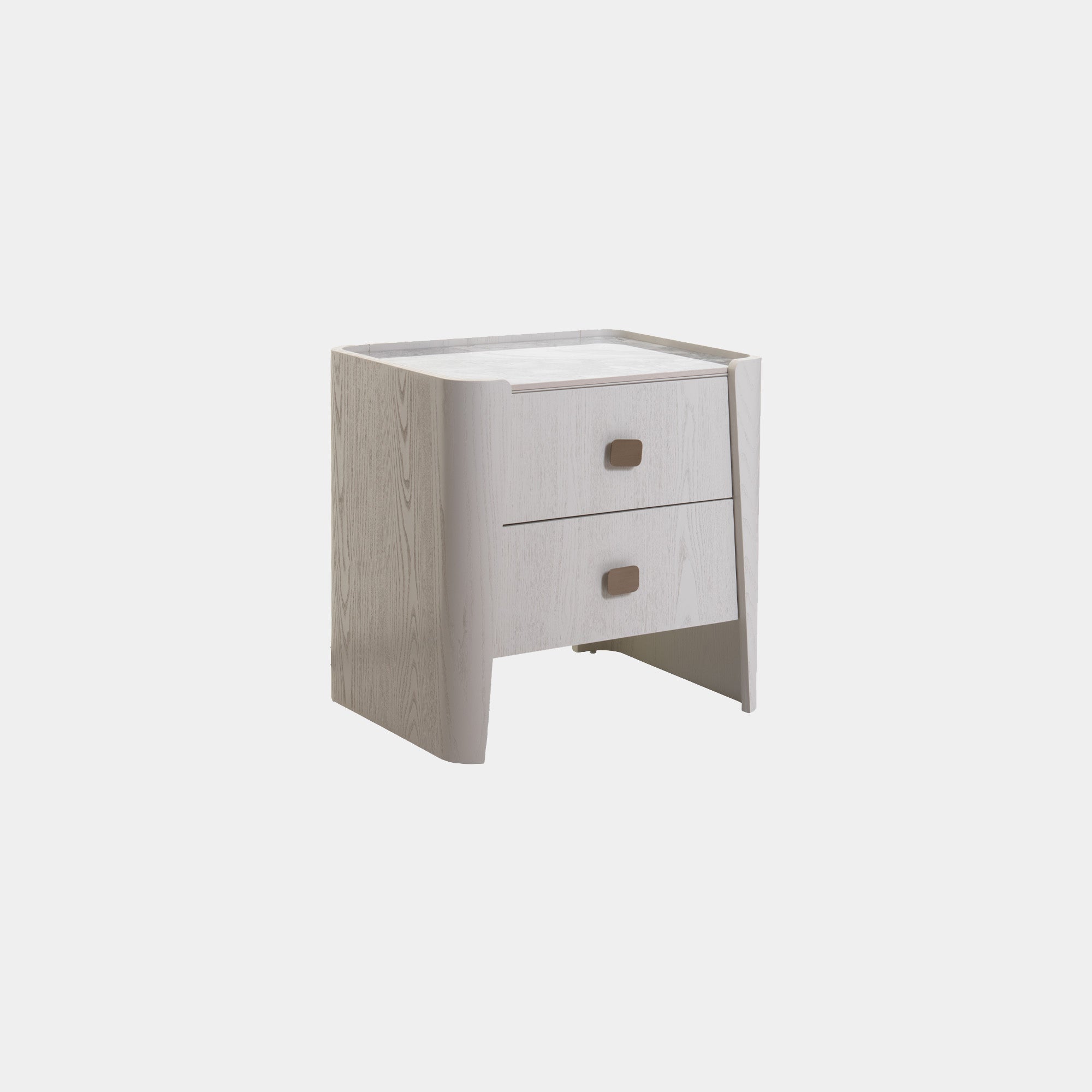 Olivia - Bedside Chest - Stone